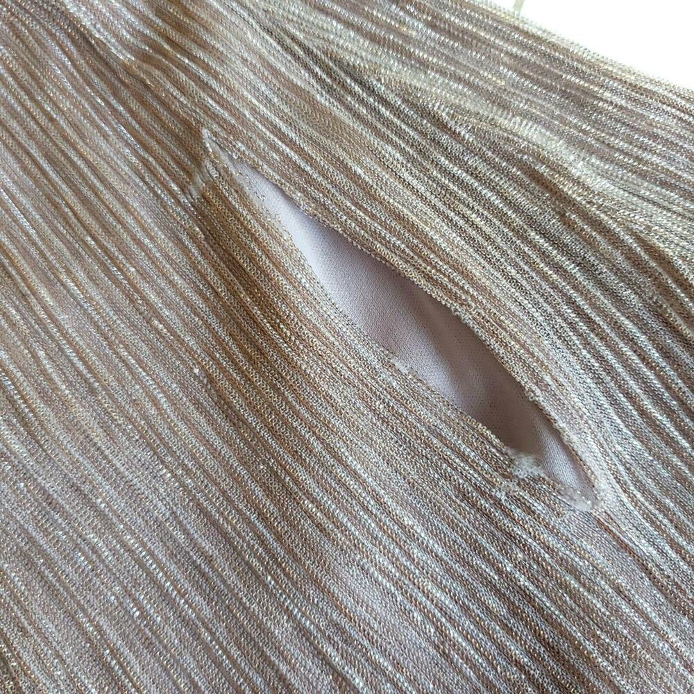 SHOW ME YOUR MUMU Kendall gown bridesmaid maxi dress magic mauve glimmer XS NEW - Picture 5 of 8